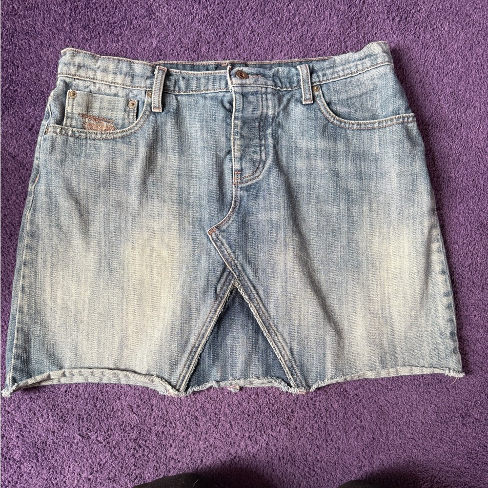 Polo by Ralph Lauren Light Blue Denim Mini Skirt